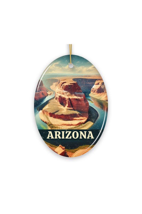 Arizona Horseshoe Bend Canyon Ceramic Ornament