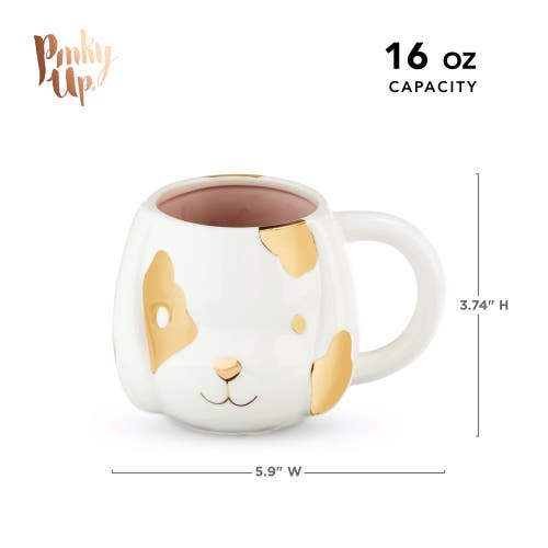 Pinky Up (accessories) Penny Ceramic Puppy Mug In White