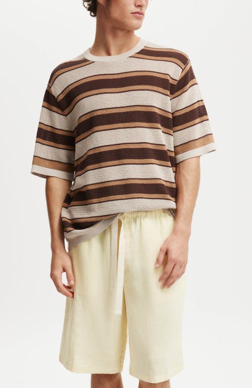 Cotton On Baggy Linen Short In Neutral