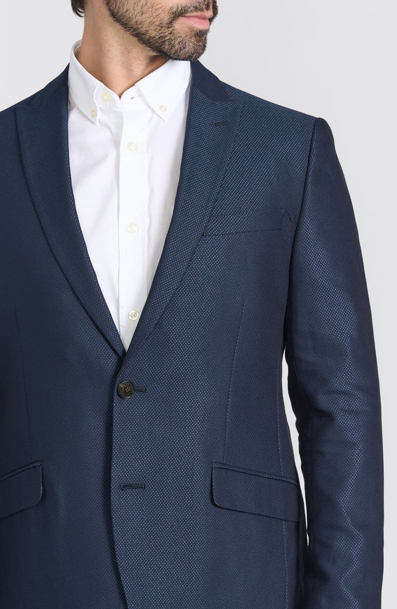 Slim Fit Geometric Printed Sport Coat