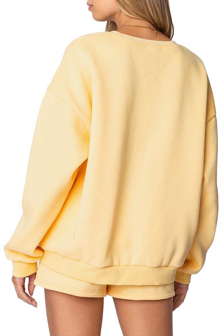 Logo Crewneck Sweatshirt, Alternate, color, YELLOW