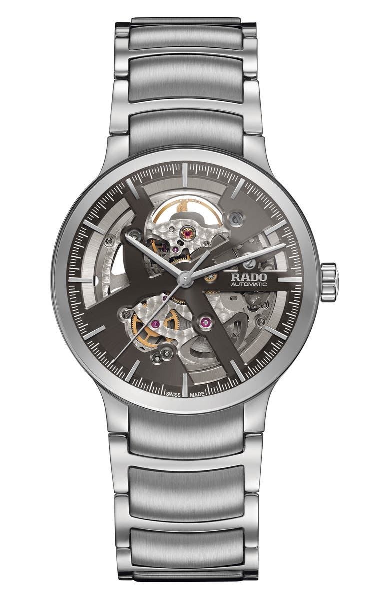 RADO Centrix Automatic Open Heart Bracelet Watch, 38mm, Main, color,