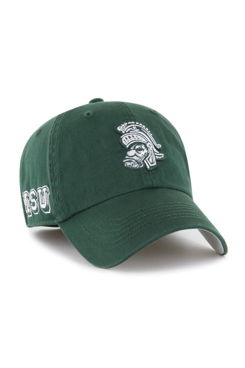 Men's '47 Green Michigan State Spartans Vintage Sure Shot Franchise Fitted Hat, Main, color, Green