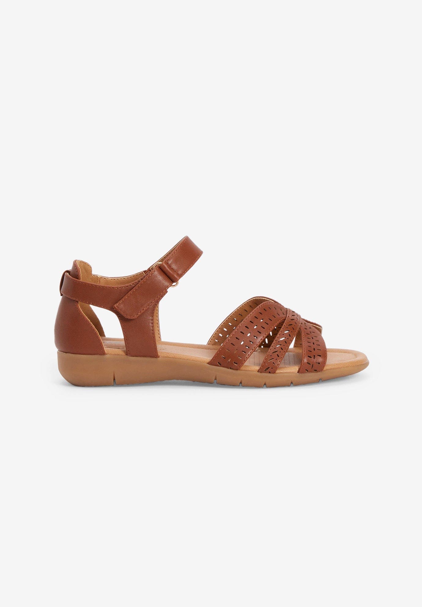 The Christiana Sandal, Alternate, color, COGNAC