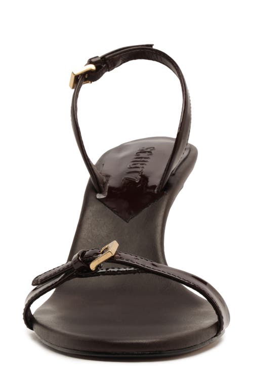 Schutz Aurora Mid Slingback Sandal In Brown