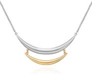 Vince Camuto Two-Tone Crescent Bar Pendant Necklace