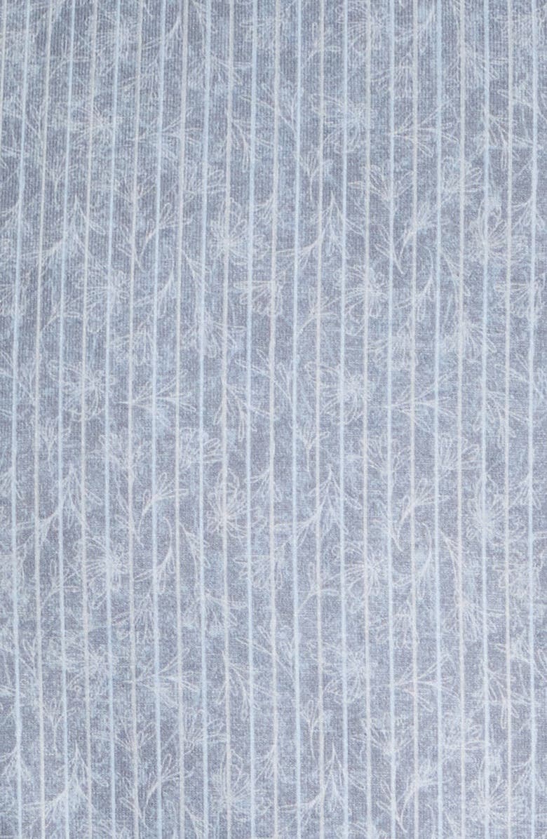 Bugatchi Jimmy OoohCotton<sup>®</sup> Stripe Floral Button-Up Shirt, Alternate, color, Steel