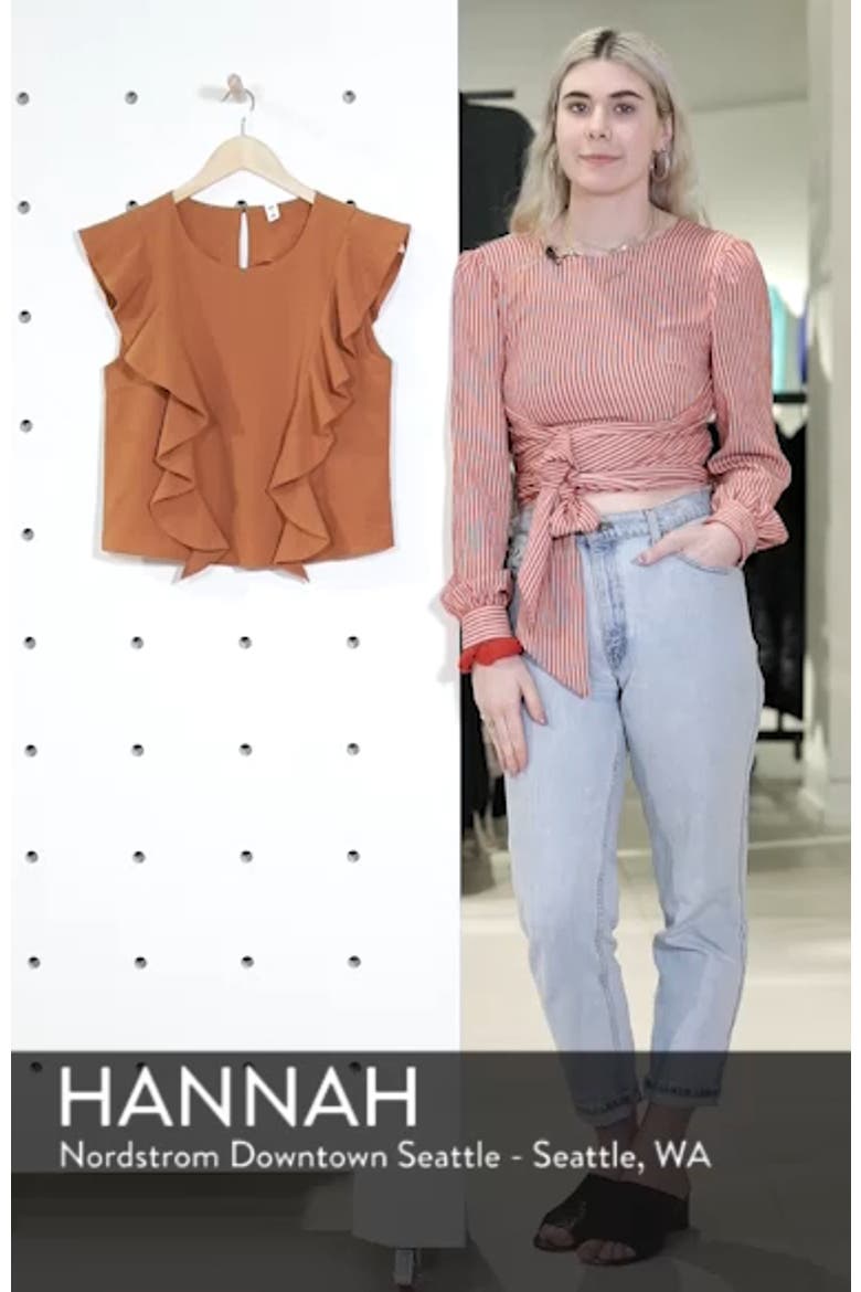 Seersucker Ruffle Top video