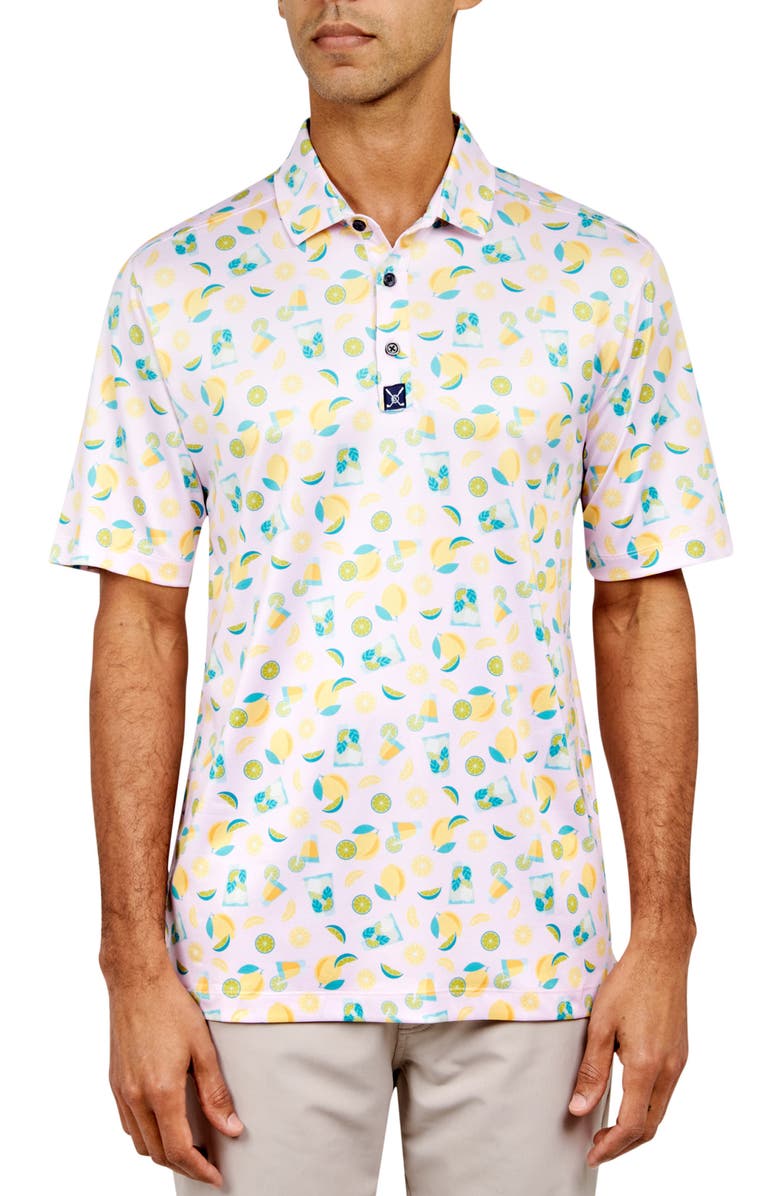 CONSTRUCT Lemon Cocktail Golf Polo, Main, color, 