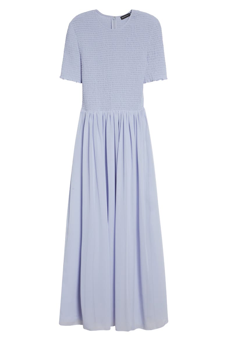 Iris Techno Short Sleeve Maxi Dress, Alternate, color, LILAC