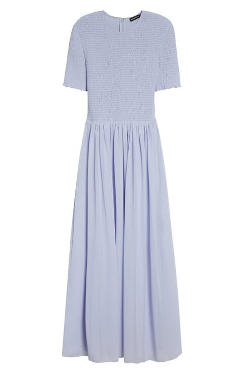 Iris Techno Short Sleeve Maxi Dress