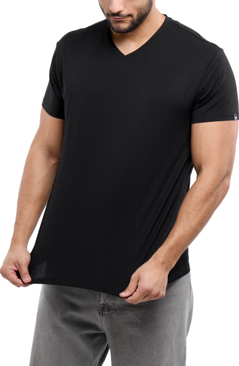 XRAY V-Neck Flex T-Shirt, Alternate, color, Black