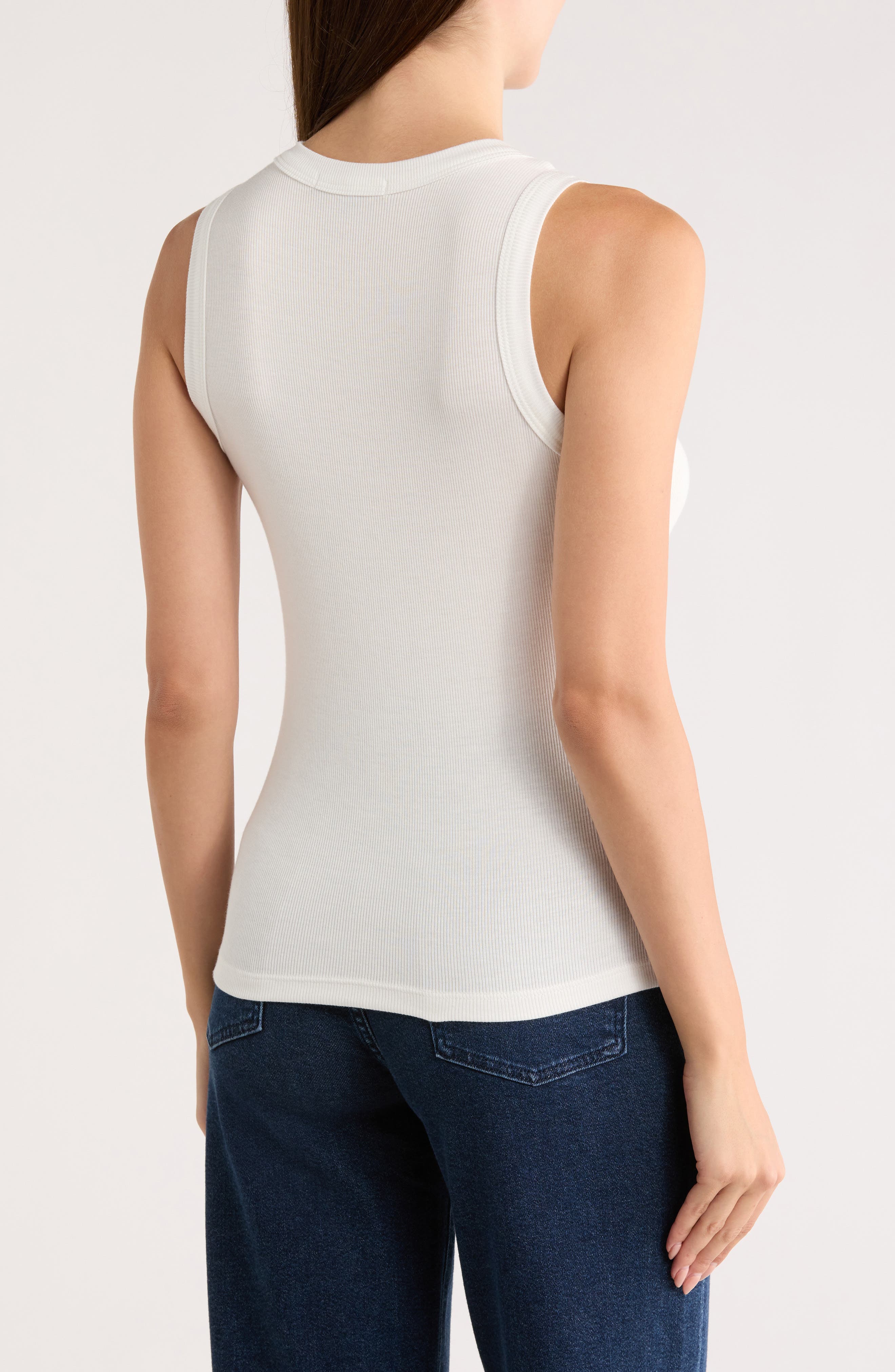 Ribbed Ringer Tank Top - image 2