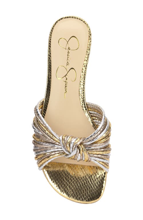 Jessica Simpson Dydra Slide Sandal In Silver Combo