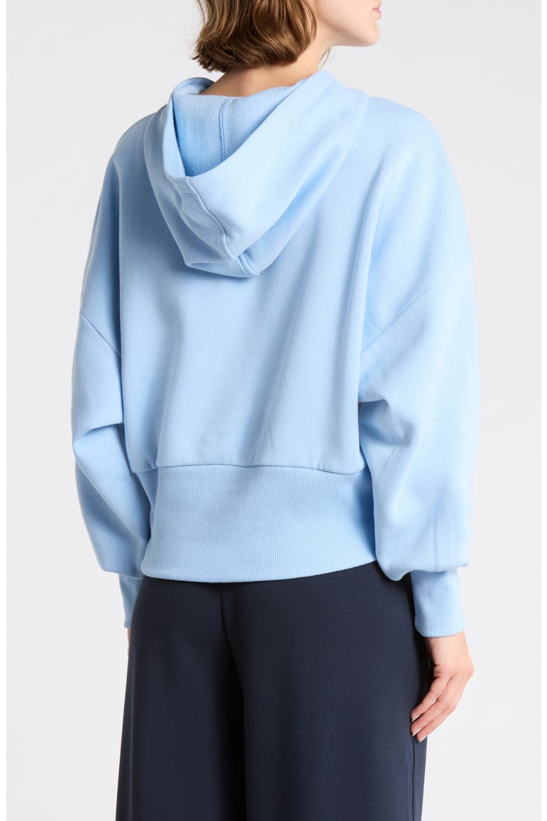 Feather Fleece Oversize Hoodie, Alternate, color, BLUE THREAD
