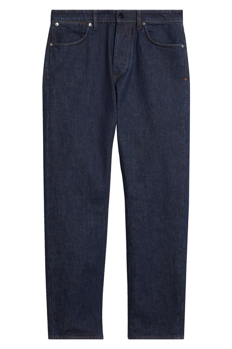 Cotton Straight Leg Jeans, Alternate, color, BLUE RINSE