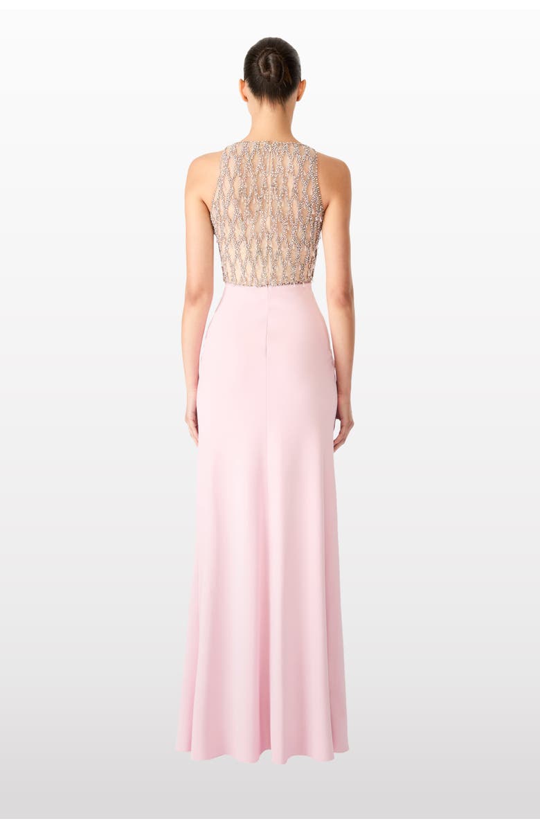 Jenny Packham Dewdrop Crystal-Bodice Gown, Alternate, color, Pink Zinnia