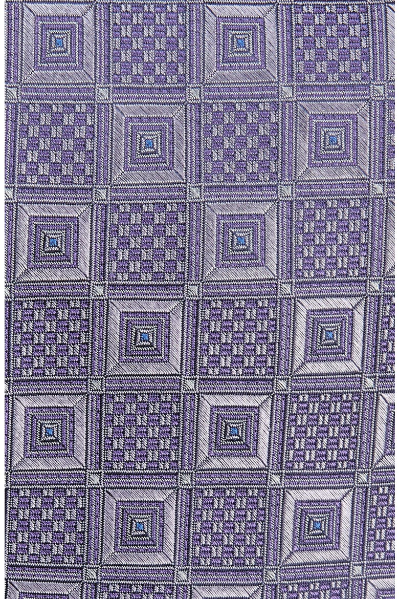Domain Neat Silk Tie, Alternate, color, PURPLE