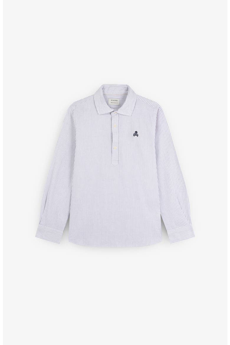 Polerashirt Kids, Main, color, Navystripes