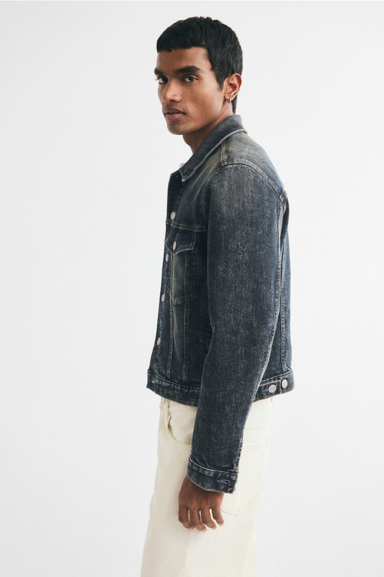 Denim Trucker Jacket, Alternate, color, Denim blue