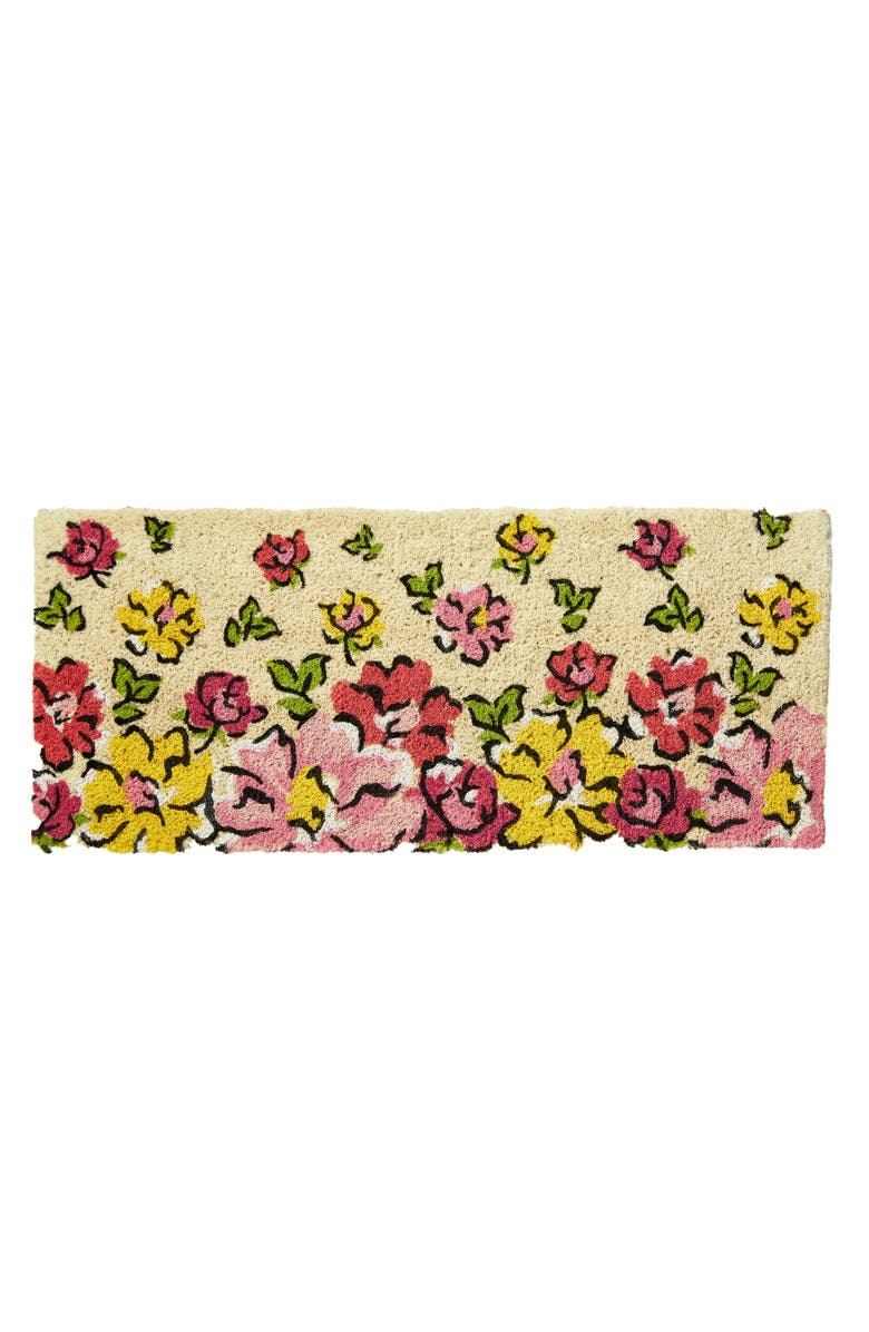 tag Flower Cascade Estate Coir Mat Multi Coir Everyday,Summer, Main, color, Beige