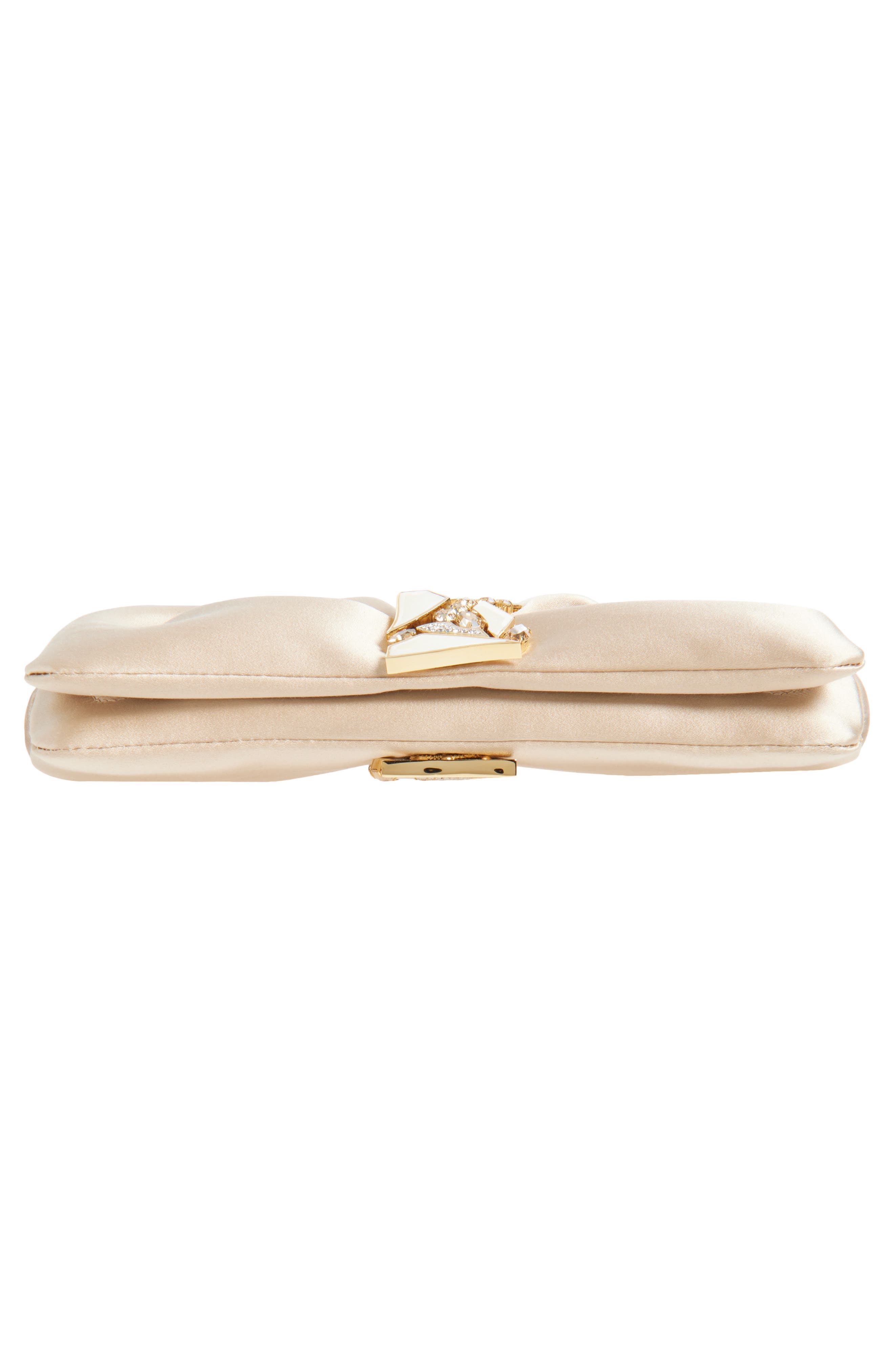 L’alingi Oasis Satin Pouch, Alternate, color, Champagne