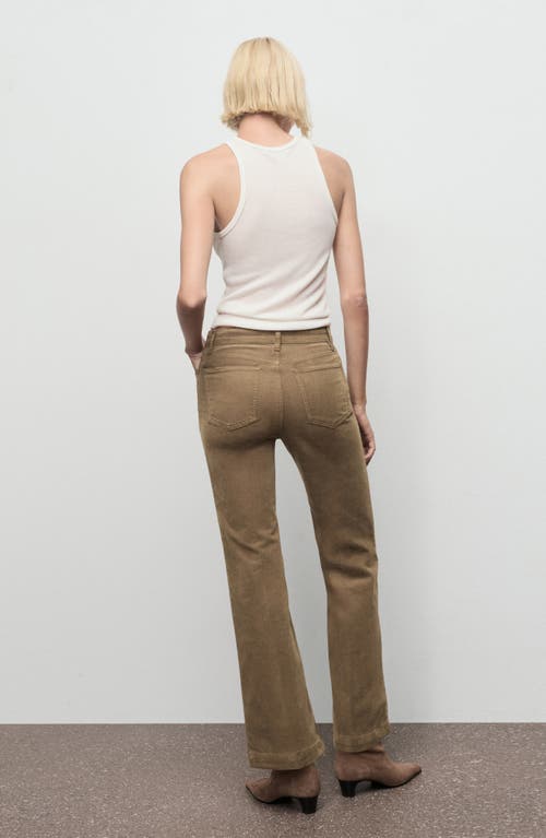 Mango Bootcut Corduroy Pants In Brown