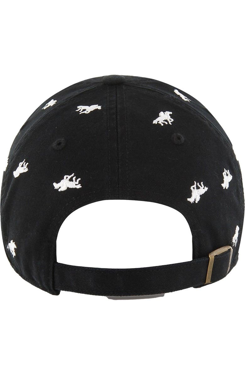 '47 Women's '47 Black Kentucky Derby 149 Horse Confetti Clean Up Adjustable Hat, Alternate, color, 