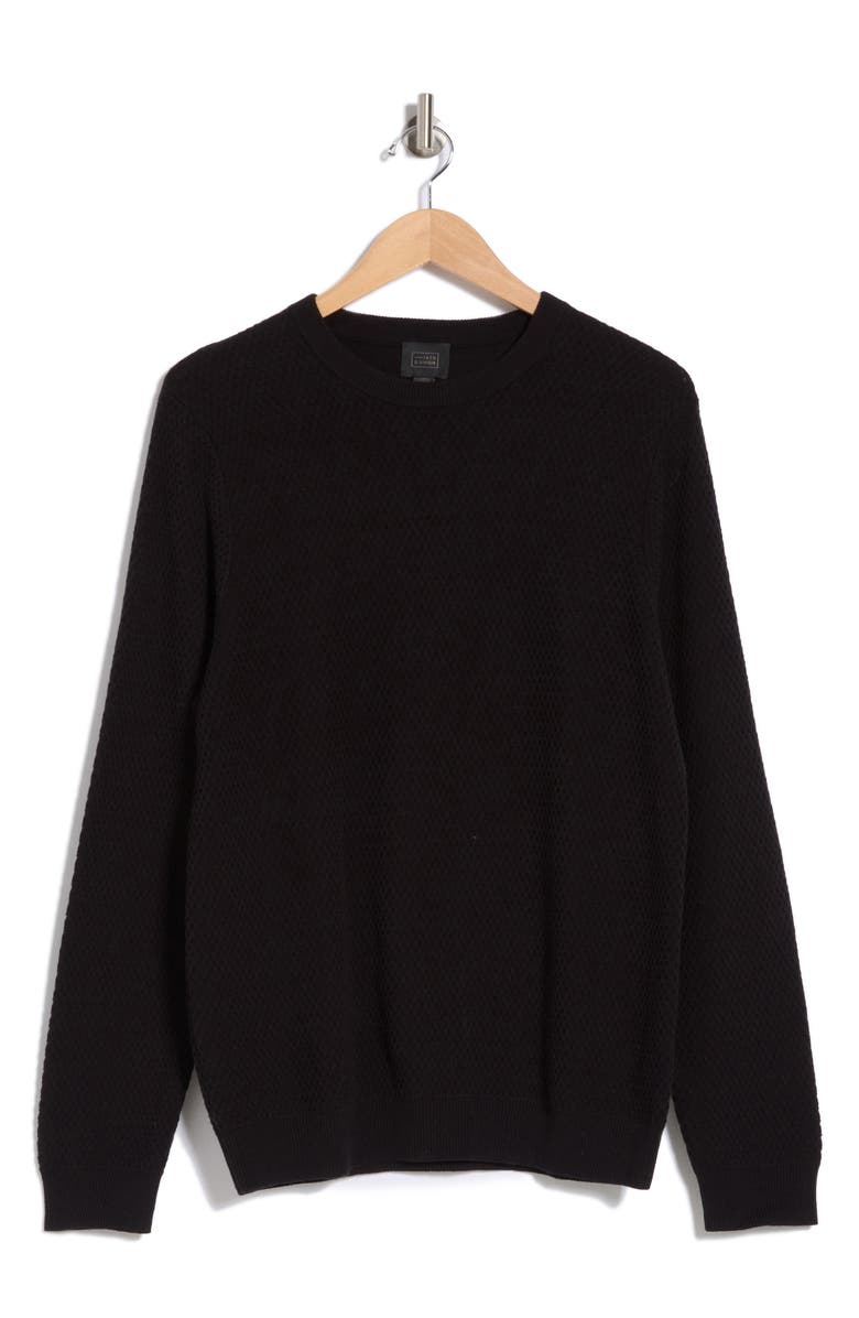 14th & Union Texture Stitch Crewneck Sweater, Alternate, color,