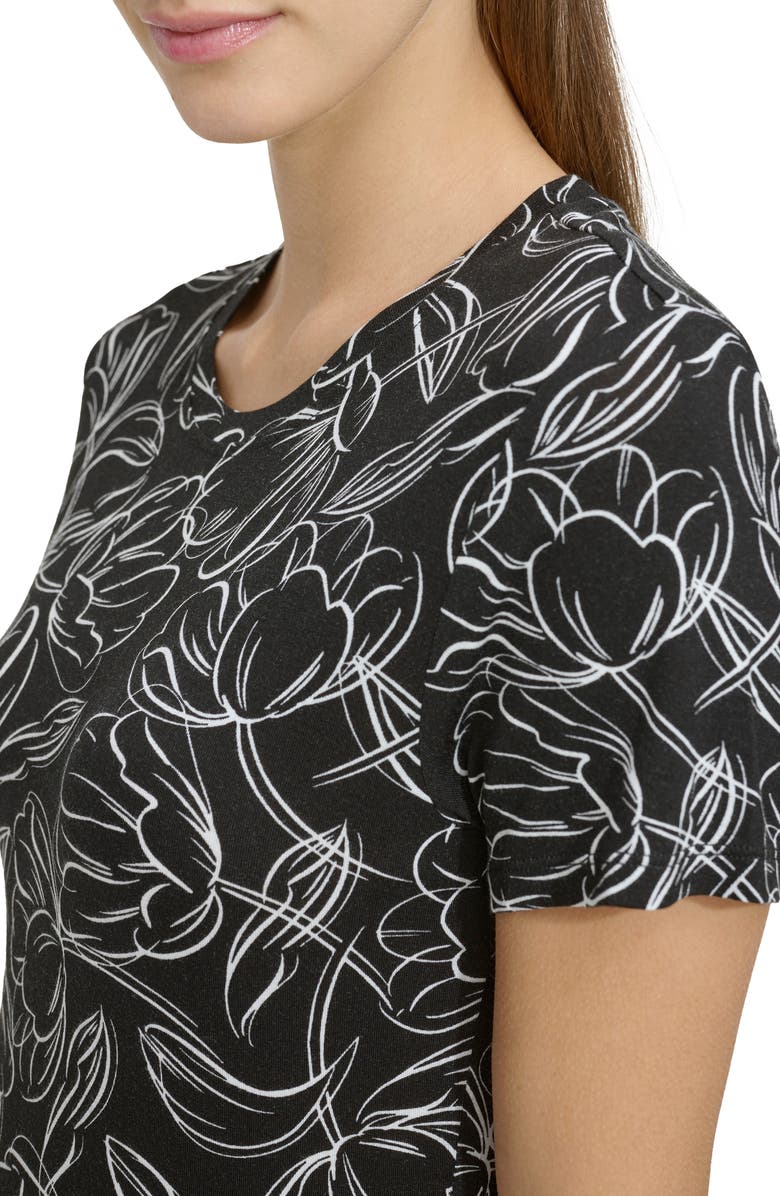 Andrew Marc Print T-Shirt Dress, Alternate, color, 