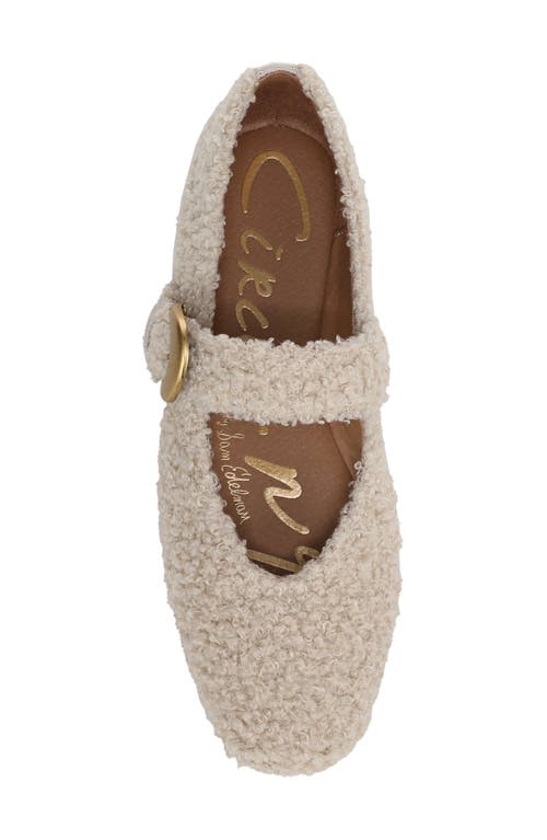 Circus Ny By Sam Edelman Bella Faux Shearling Mary Jane Flat In Gold