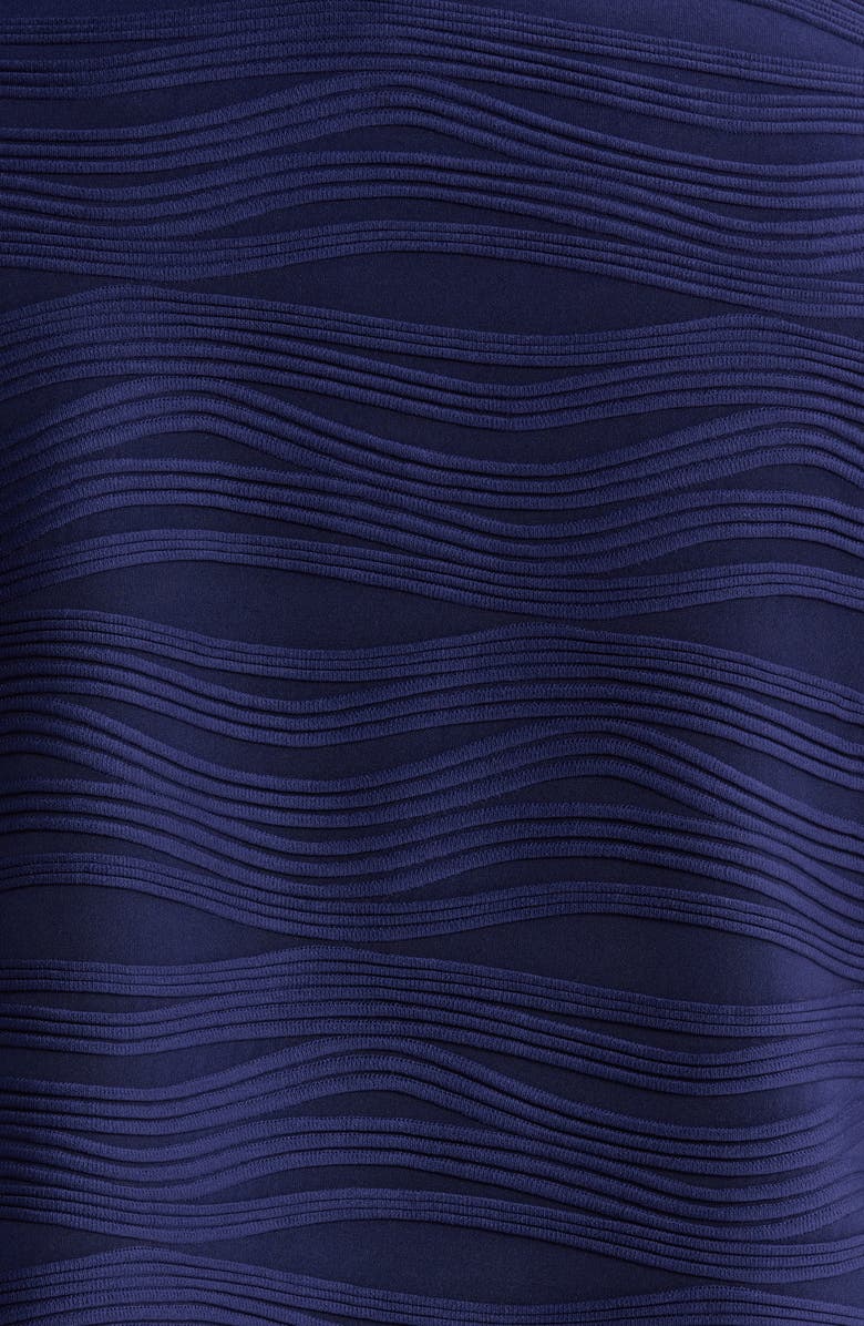 KASPER Three-Quarter Sleeve Knit Shrug, Alternate, color, Kasper Navy