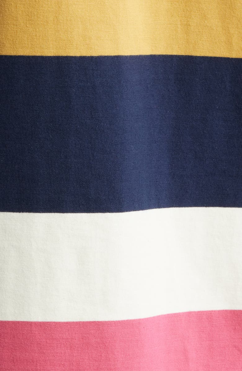 Billionaire Boys Club BB Rugby Stripe Jersey Polo, Alternate, color, Rain Forest