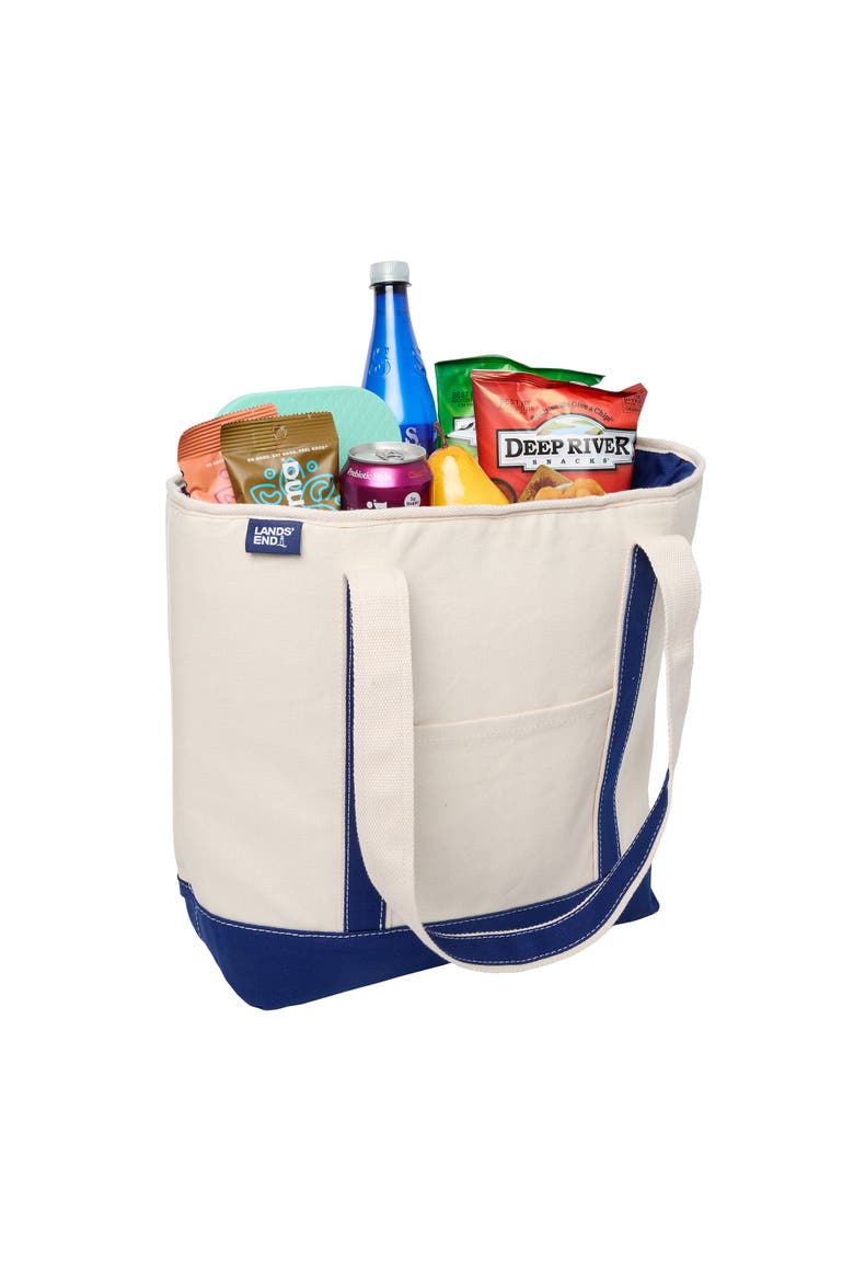 Insulated Tote Bag with Zip Closure, Large Cooler Bag for Travel, Pool, and Park, Alternate, color, Navy