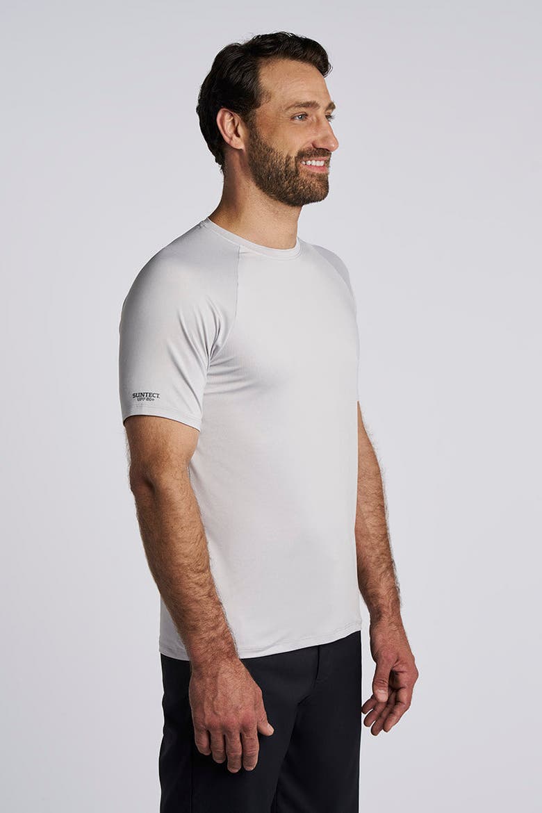 Unisex Suntect Shield Shirt Performance Short Sleeve T-Shirt, UPF 50+ Sun Protection, Alternate, color, Sleek Grey