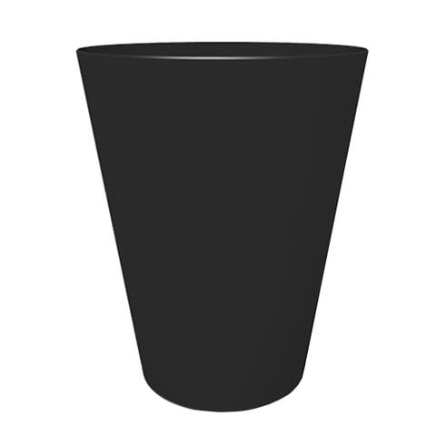 14" Tall Finley Tapered Round Planter, Black