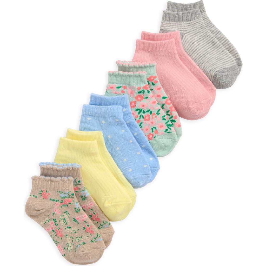 Shop Nordstrom Kids' 6-pack Assorted Scallop No Show Socks