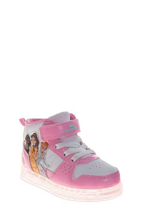 Kids' x Disney Princess High Top Light-Up Sneaker (Walker & Toddler)