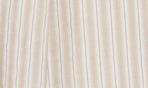 MAX STUDIO MAX STUDIO STRIPE PLEATED A-LINE SKIRT 