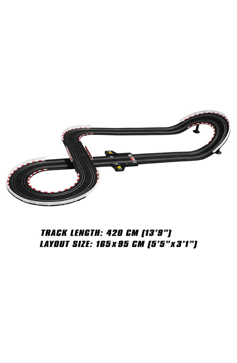 Joysway Superfun 203 1/43 Usb Power Slot Car Racing Set, 65x37 Inches, Alternate, color, Multicolored