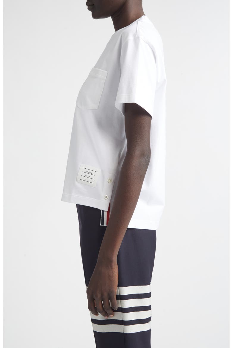 Medium Weight Cotton Jersey Boxy Pocket Tee, Alternate, color, WHITE