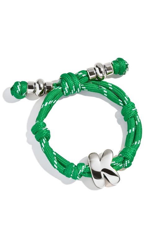 Baublebar Dive In Initial Bracelet In Green
