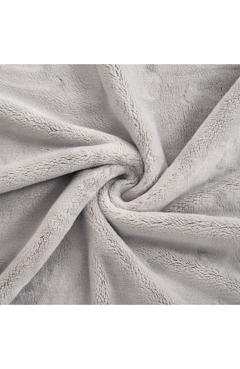 Hunter Coco Flannel Throw Blanket, Alternate, color, Glacier Gray