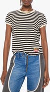 MOTHER The Boxy Goodie Goodie Striped T-Shirt