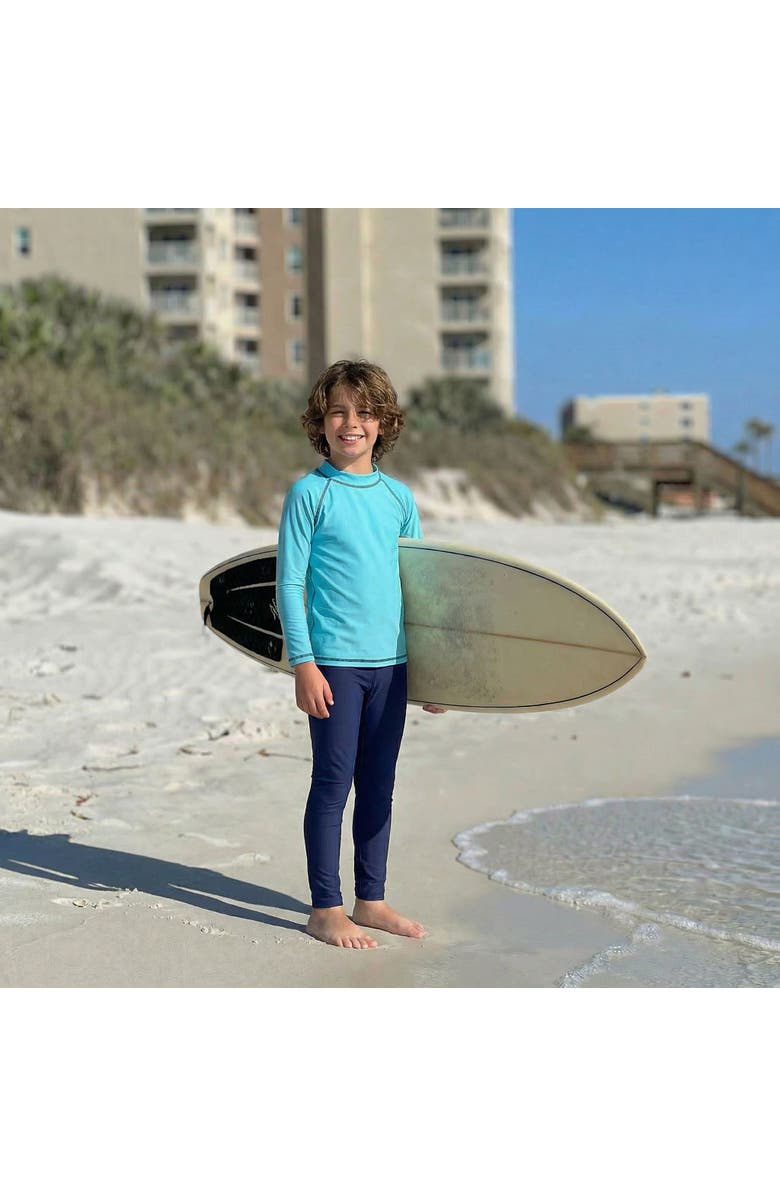 CITY THREADS Kids' UPF 50+ Nylon/Spandex Blend Swim Leggings, Alternate, color, Black