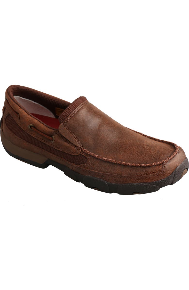 Twisted X Slip-On Moc Toe Driver, Main, color,
