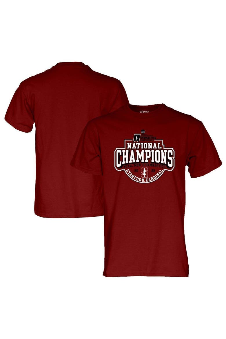 Men's Blue 84 Cardinal Stanford Cardinal 2022 NCAA Men's Gymnastics National Champions T-Shirt, Alternate, color, Cardinal