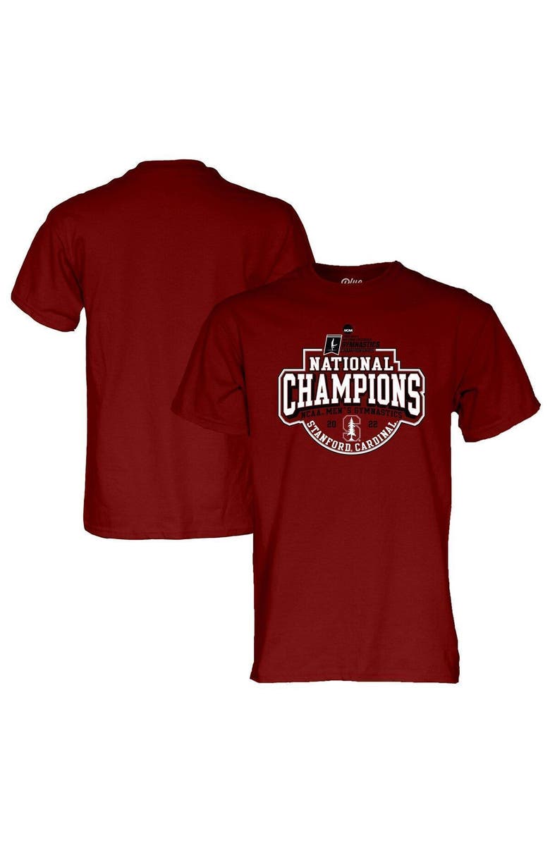BLUE 84 Men's Blue 84 Cardinal Stanford Cardinal 2022 NCAA Men's Gymnastics National Champions T-Shirt, Alternate, color, 