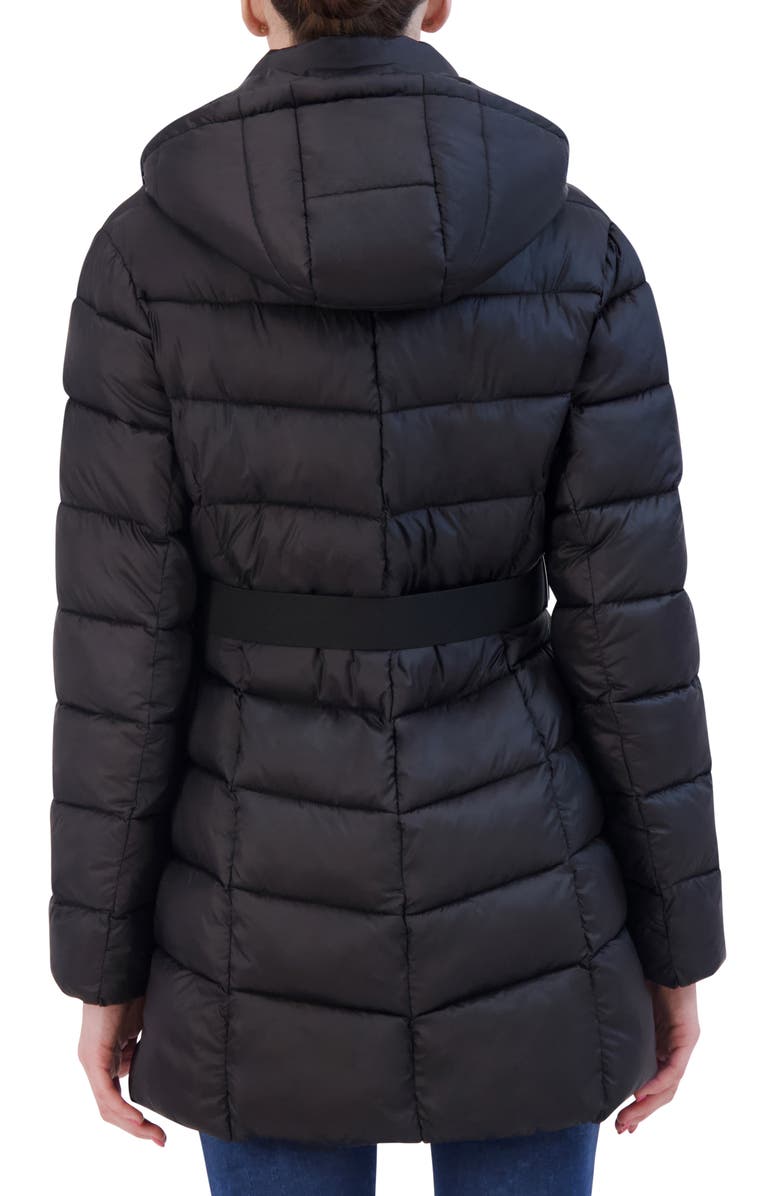 Rebecca Minkoff Quilted Water Repellent Hooded Puffer Jacket, Alternate, color, 