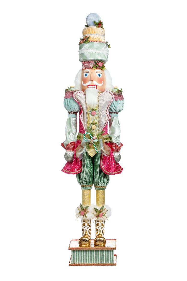 Macaron Nutcracker, Large, Main, color, Light Blue
